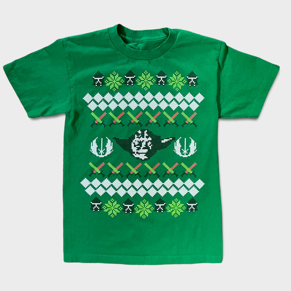 Star Wars Other - Star Wars Yoda Cross-Stitch, Needlepoint Christmas, Holiday, Winter T-Shirt